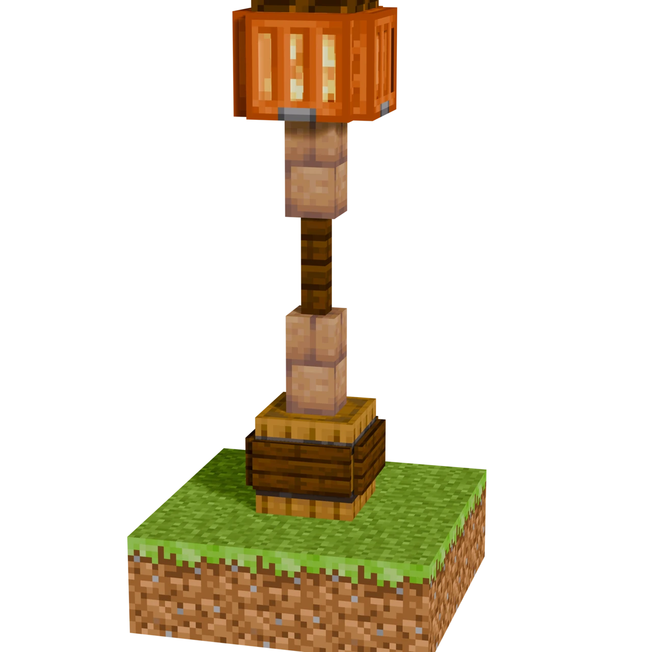 Spooky Lamp #1, a finished Minecraft build