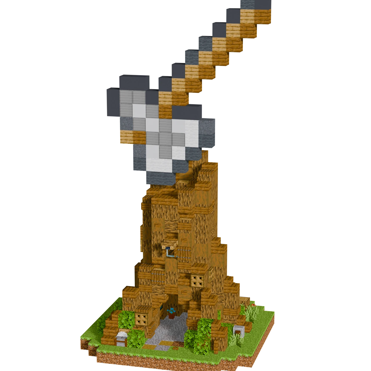 Wood SMP Shop, a finished Minecraft build